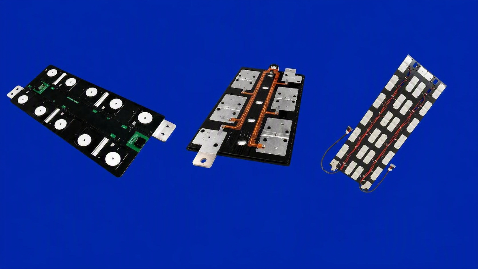 Flexible printed circuit component used in battery pack and electronics integration